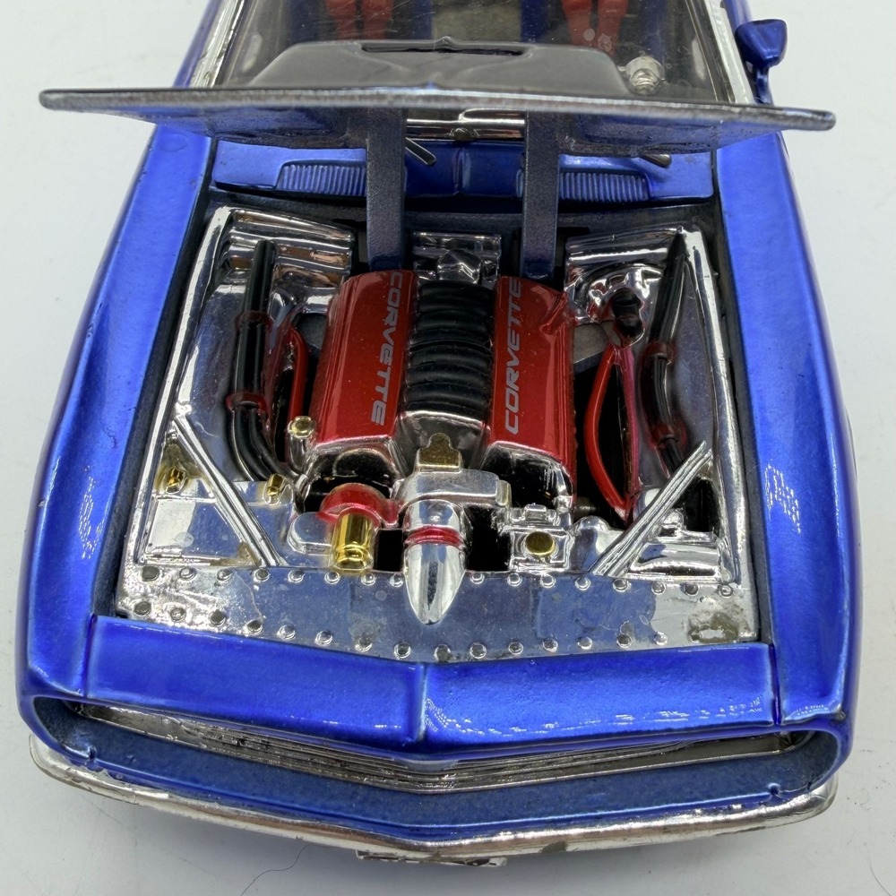 Vintage 1968 Maisto Chevrolet Camaro SS PRO RODZ Blue Convertible Die Cast Car - Picture 10 of 15